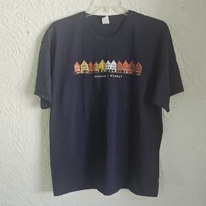 Fruit of the Loom Navy Bergen Norway Tee